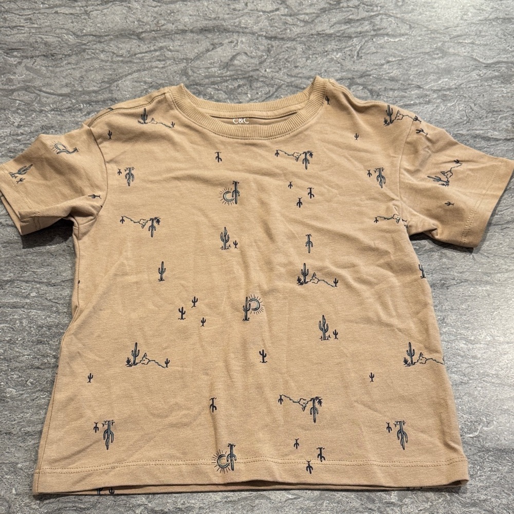 C&C California Kids Tan Desert Graphic Tee